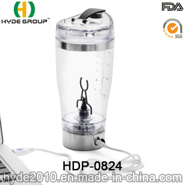 450ml Portable Electric Vortex Shaker Bottle, BPA Free Plastic Electric Protein Bottle (HDP-0824)